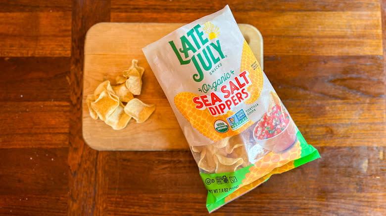 Bag of Late July tortilla chips 