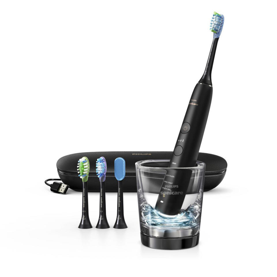 The DiamondClean model comes with a unique TongueCare brush and a premium plaque control brush for a superior clean. (Photo: Amazon)