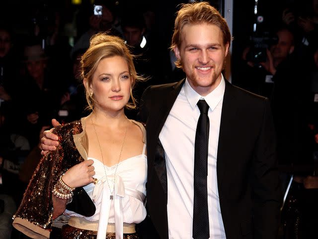 <p>Vittorio Zunino Celotto/Getty</p> Kate Hudson and Wyatt Russell attend the Extreme Beauty In Vogue party at the Palazzina della Ragione during Milan Fashion Week Autumn/Winter 2009 on March 2, 2009.