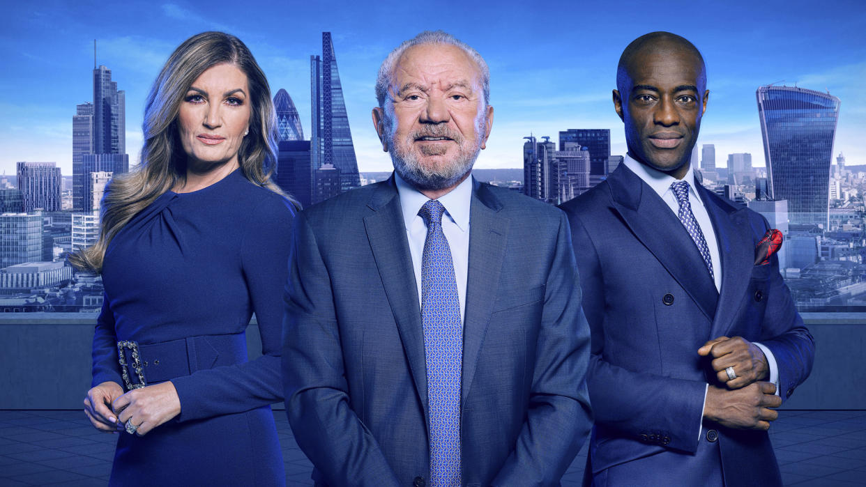 Baroness Karren Brady, Lord Alan Sugar, and Tim Campbell will return to the boardroom in The Apprentice S18. (BBC)