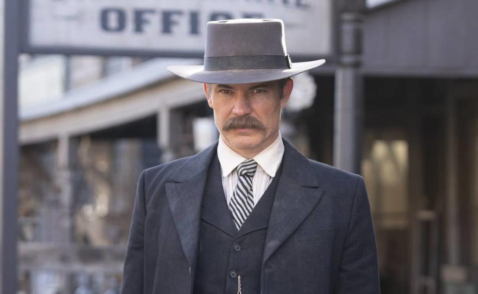 Modesto-raised actor Timothy Olyphant reprises his role as Seth Bullock in the movie “Deadwood,” which will air May 31, 2019 on HBO.