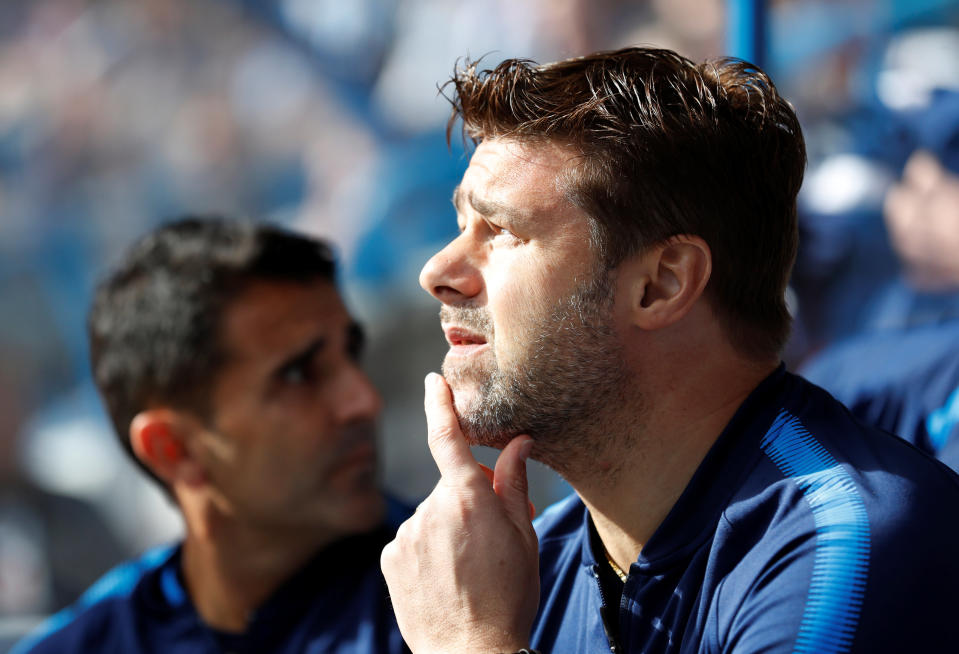 <p>Tottenham manager Mauricio Pochettino before the match (Action Images via Reuters/Carl Recine) </p>