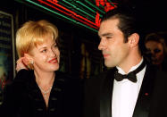 Spanish actor Antonio Banderas and American actress Melanie Griffiths arrive at the Royal Gala Premiere of 'Haunted' October 26. The Premiere was in aid of the European Anorexia Trust and the British Red Cross' 125th Birthday Appeal