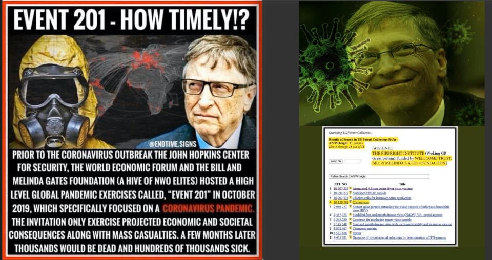 Bill Gates conspiracy theories, coronavirus