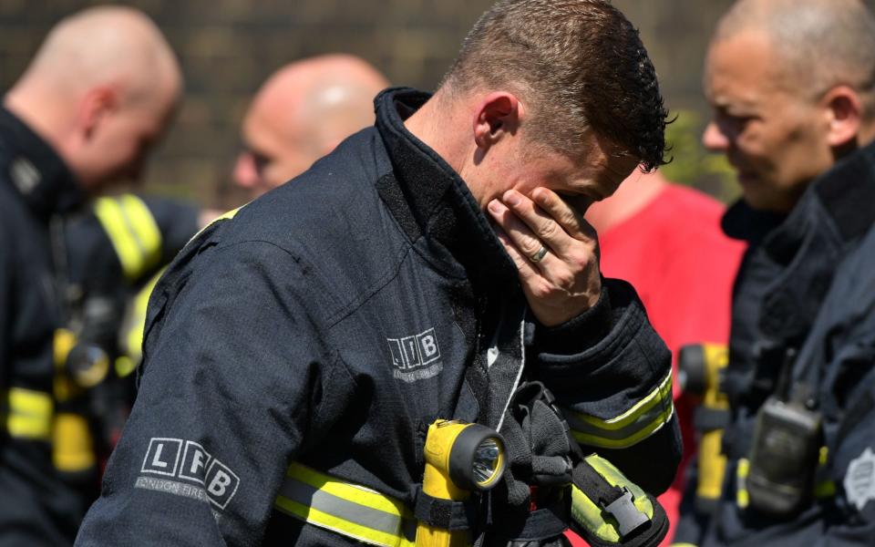 Firefighters have been offered counselling following the Grenfell fire - Credit: PA