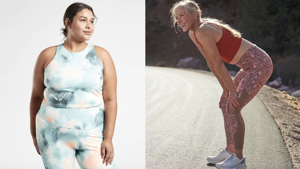 Athleta offers gorgeous activewear in standard and plus sizes.