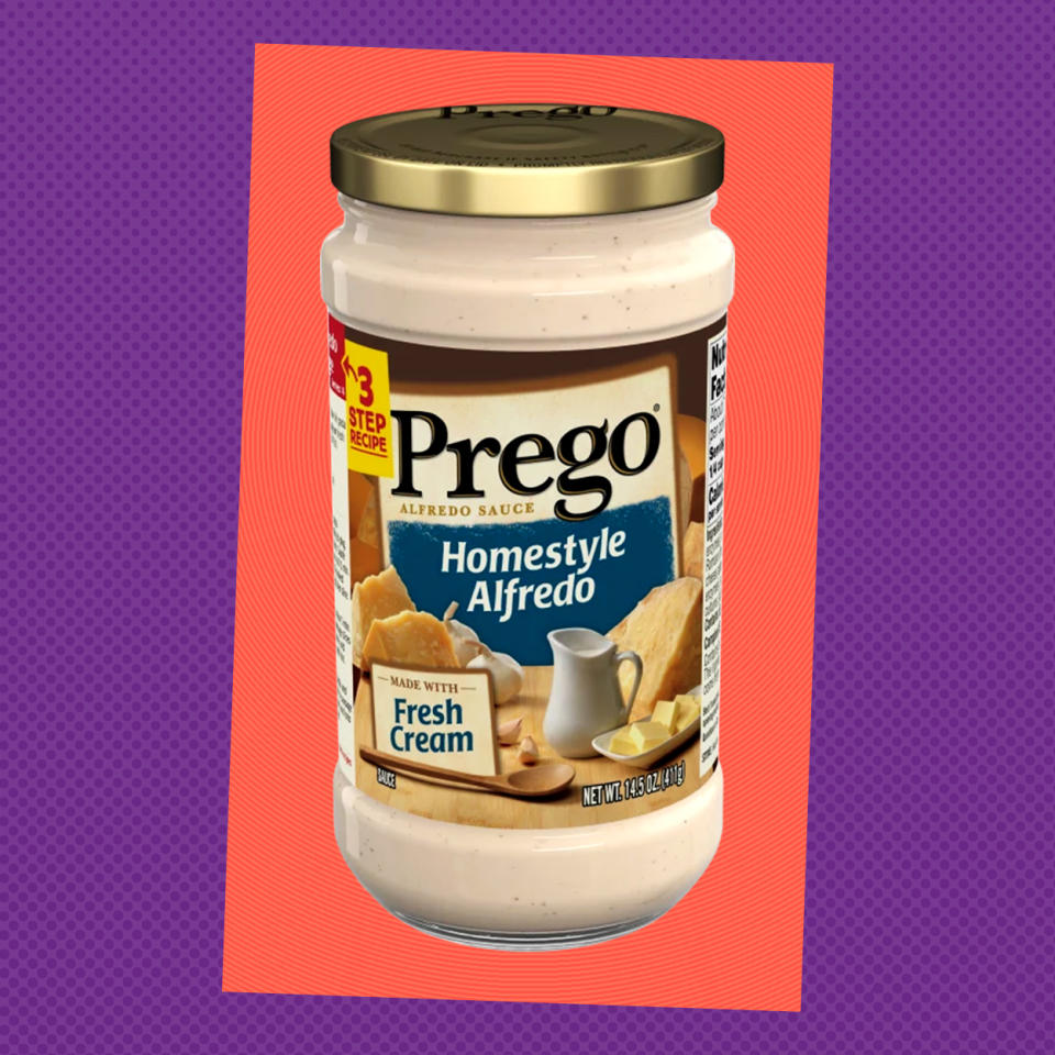 Prego Homestyle Alfredo Sauce. (Prego)