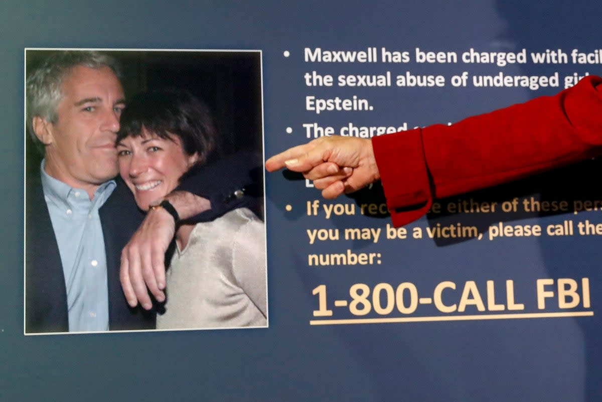 Jeffrey Epstein Maxwell (Copyright 2020 The Associated Press. All rights reserved.)