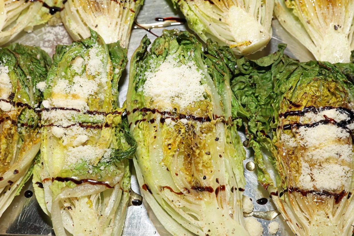 Grilled Hearts of Romaine