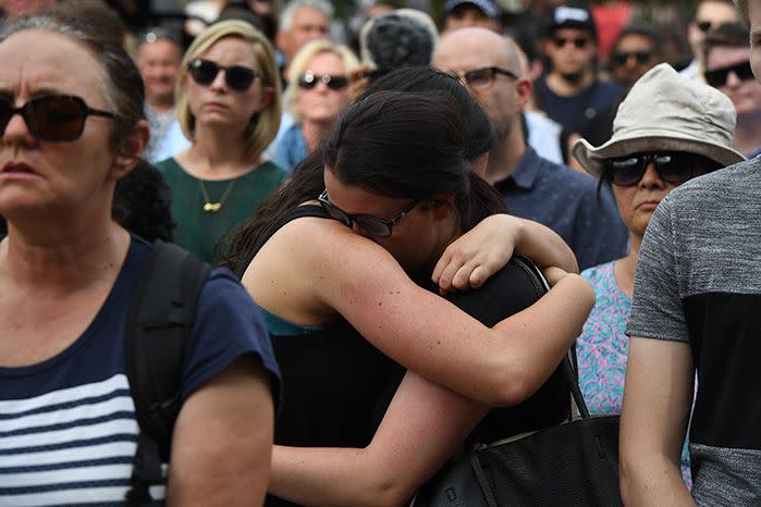 Mourners flocked to Federation Square, as touching tributes were left around the city in the wake of the January 20 rampage. Source: AAP