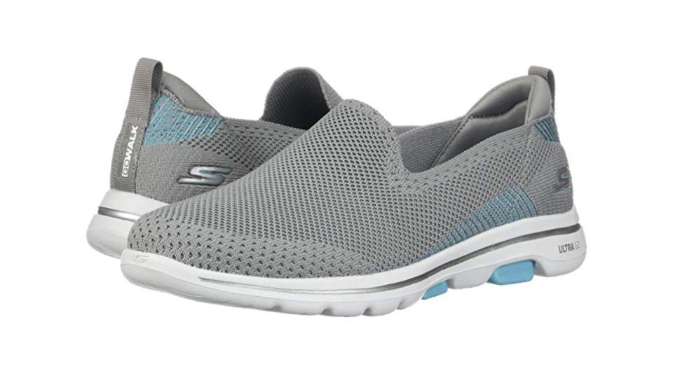 The stylish GoWalk 5 sneaker is a friend to all who suffer from joint pain and all those uncomfortable foot aches. (Photo: Zappos)