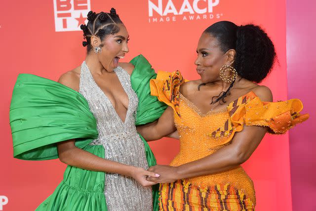 <p>Unique Nicole/FilmMagic</p> Victoria Maurice and Sheryl Lee Ralph attend the 54th NAACP Image Awards at Pasadena Civic Auditorium on February 25, 2023 in Pasadena, California.