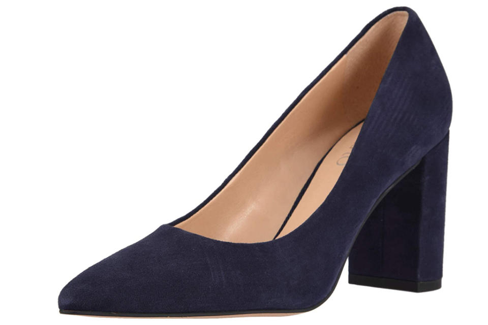 navy pumps, pumps, heels, franco sarto