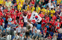 Soccer Football - World Cup - Group F - Sweden vs South Korea - Nizhny Novgorod Stadium, Nizhny Novgorod, Russia - June 18, 2018 Fans during the match REUTERS/Lucy Nicholson