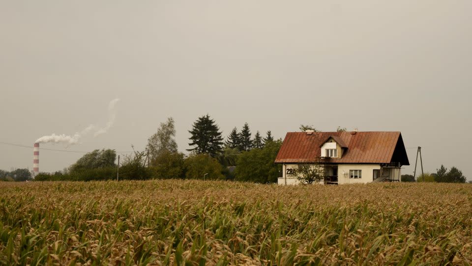 The outskirts of Kostrogaj, a village in central Poland. Confederation's rise has threatened the ruling party, Law and Justice, in their rural strongholds. - Rob Picheta/CNN