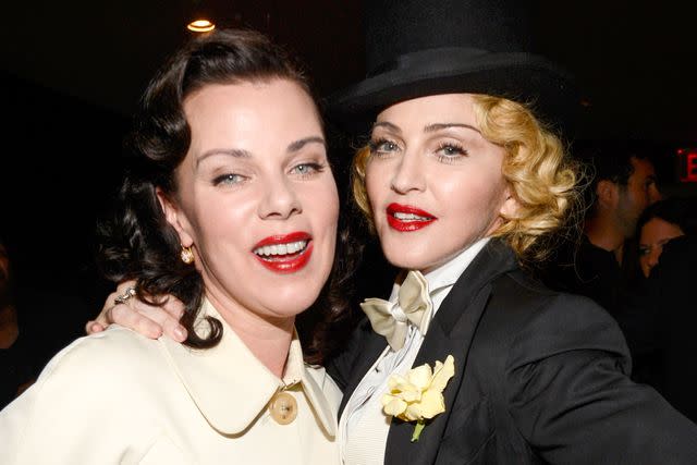 <p>Kevin Mazur/WireImage</p> Debi Mazar and Madonna