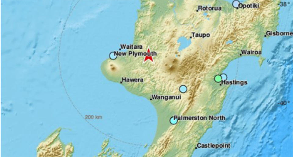 Residents across the capital Wellington and in the city of New Plymouth were rattled by the 207km-deep tremor. Image: Twitter/EMS