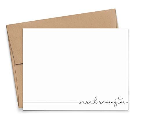 8) Personalized Note Cards with Envelopes