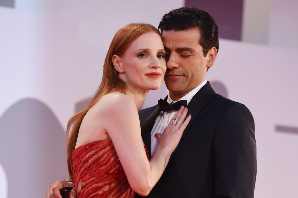 Jessica Chastain and Oscar Isaac