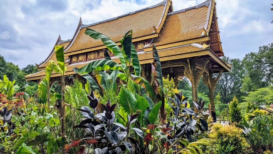 The Royal Thai Pavilion at Olbrich Botanical Gardens in Madison, Wisconsin.