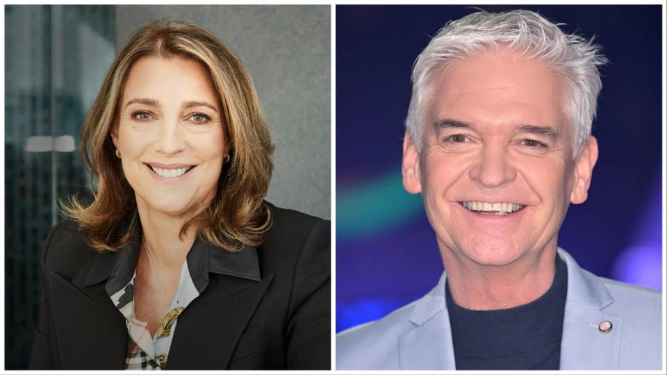 Carolyn McCall and Phillip Schofield