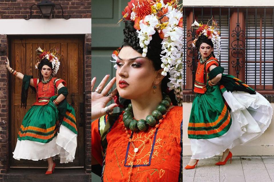 OPED Photo Essay Exploring My Transness Through the Fashion of Frida Kahlo via Documentary Photography