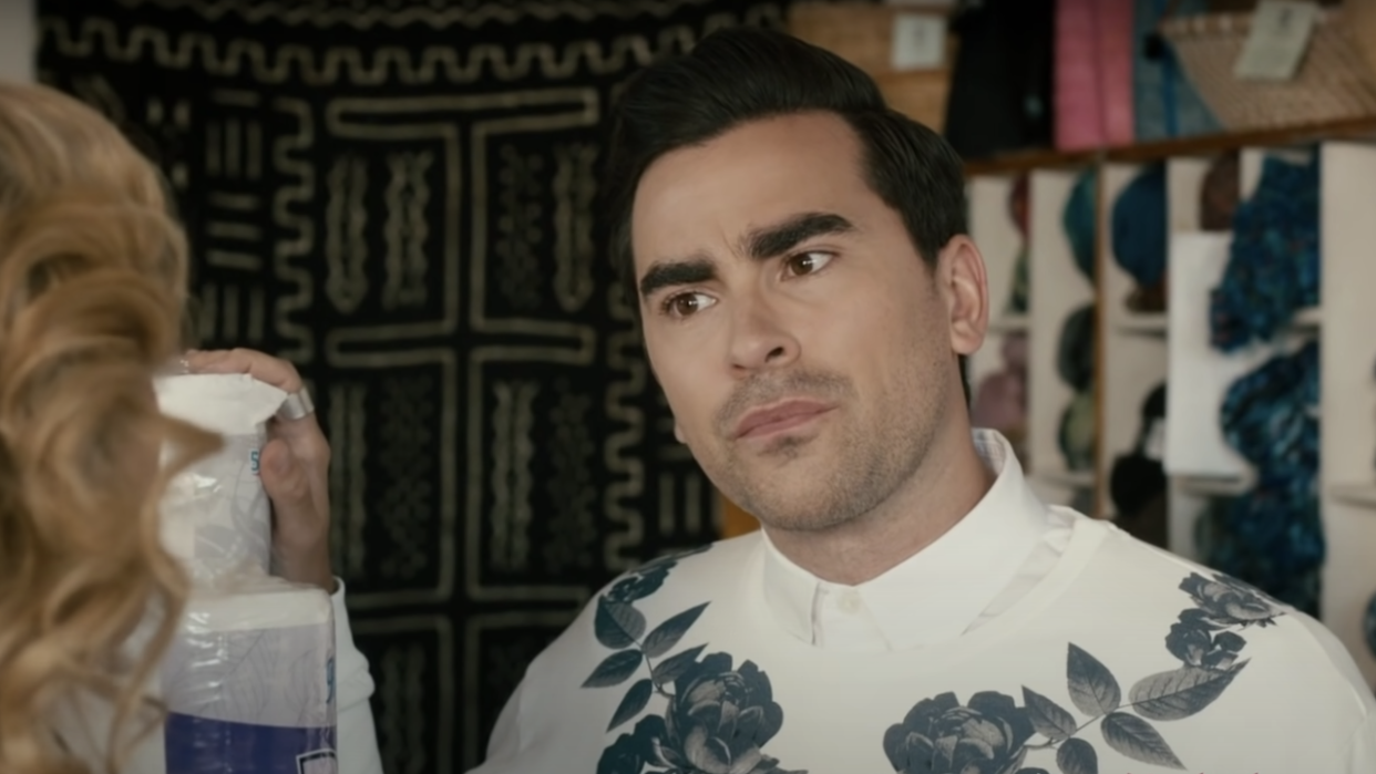  dan levy david rose schitt's creek screenshot youtube 