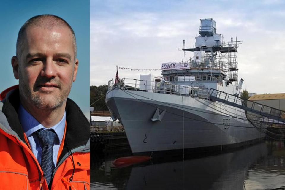 UK Docks MD MD Jonathan Wilson and HMS Medway <i>(Image: UK Docks)</i>