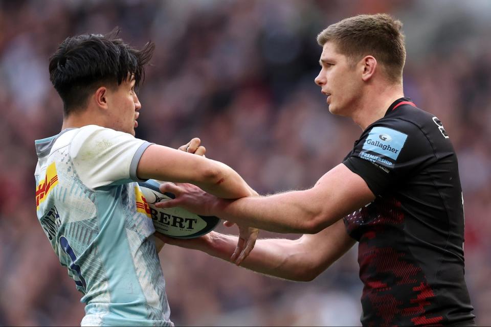 Saracens and Harlequins will again battle at the Tottenham Hotspur Stadium (Getty Images)