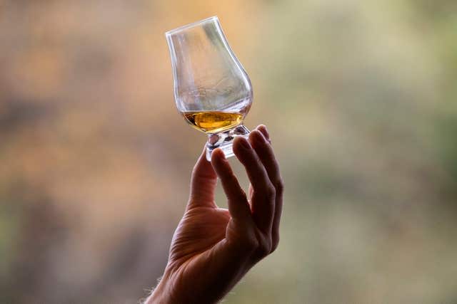 Whisky in glass