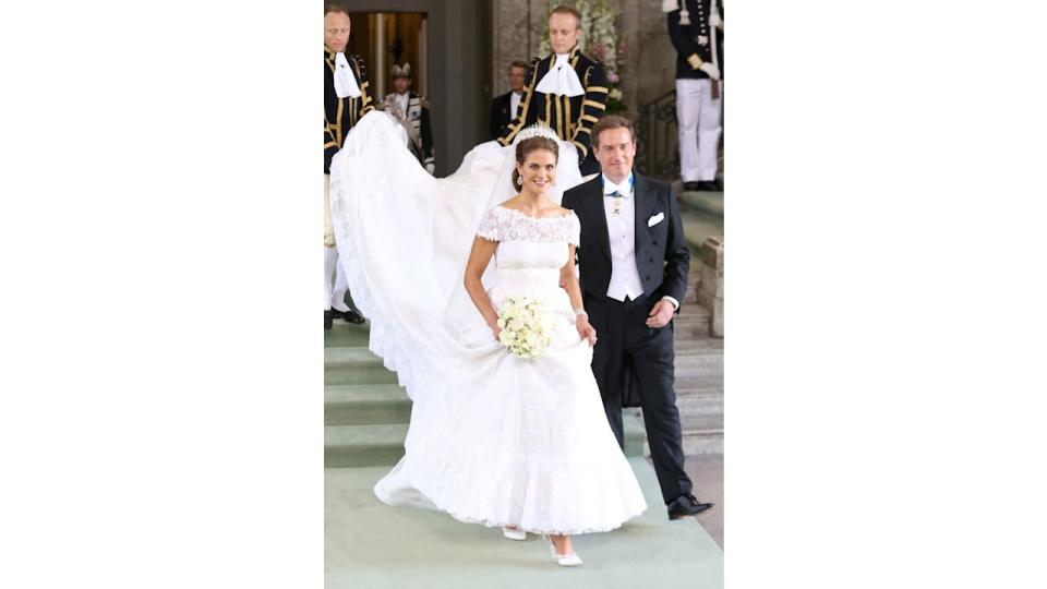 Princess Madeleine of Sweden and Christopher O'Neill on their wedding day, 2013