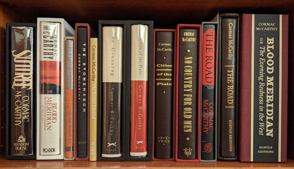 Collector Bruce Berls' beautiful set of Cormac McCarthy books.
