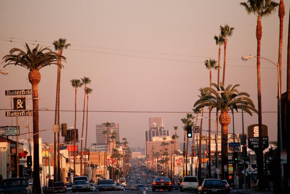 A drive down Sunset Boulevard will show you all sides of LA - Credit: Alamy