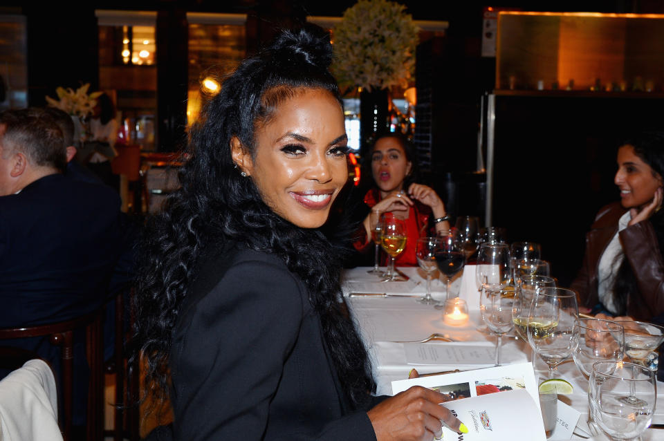 Model and actress Kim Porter, who had three children with Diddy, is being remembered by celebrities. (Photo: Patrick McMullan/Patrick McMullan via Getty Images)