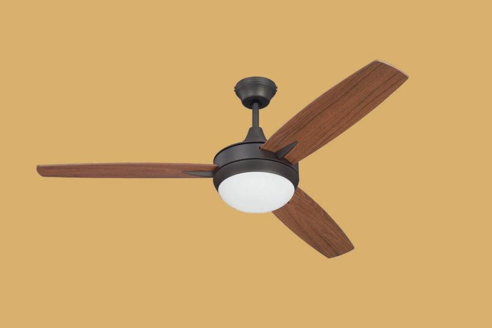 Craftmade TG52W3 Targas 52-Inch Convertible Ceiling Fan with LED Light and Wall Control