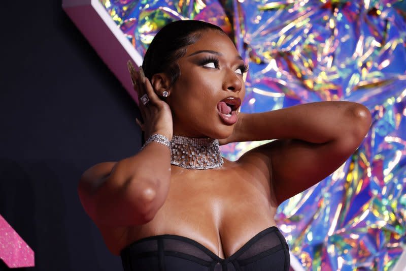 Megan Thee Stallion attends the MTV Video Music Awards in September. File Photo by John Angelillo/UPI