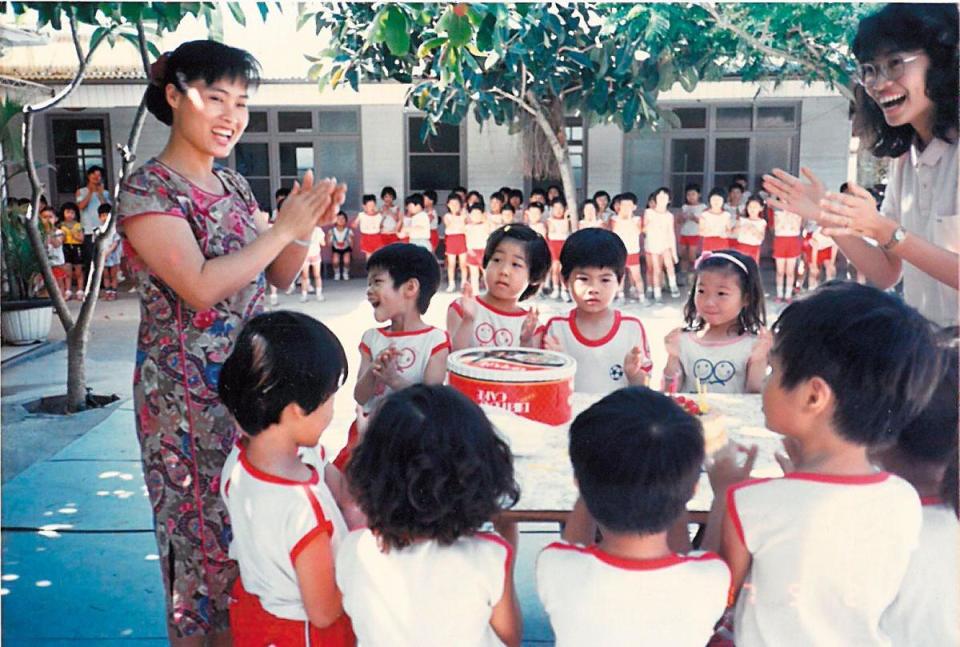 學幼教出身的王麗珠，35年前就在台南創立雙語幼稚園。（王麗珠提供）