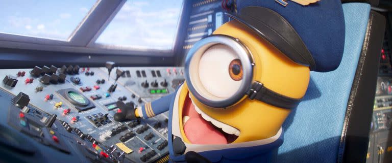 Los simpáticos Minions que acompañan a un jovencísimo Gru en Minions 2: nace un villano