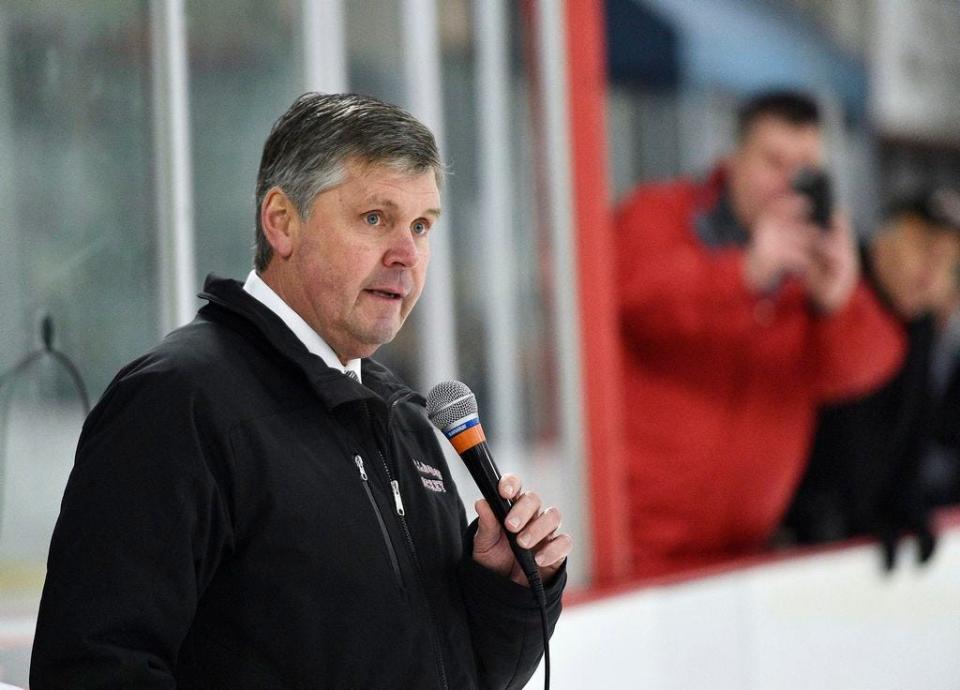 “The support from the parents, from the community and from the (county) businesses, it's the best high school coaching job in Pennsylvania," said Jamie Plunkett, who will retire at the end of the 2022-23 season after 37 years as the Meadville Bulldog hockey coach.