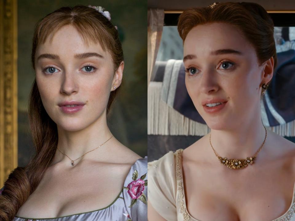 Phoebe Dynevor as Daphne Bridgerton on seasons one and two of "Bridgerton."