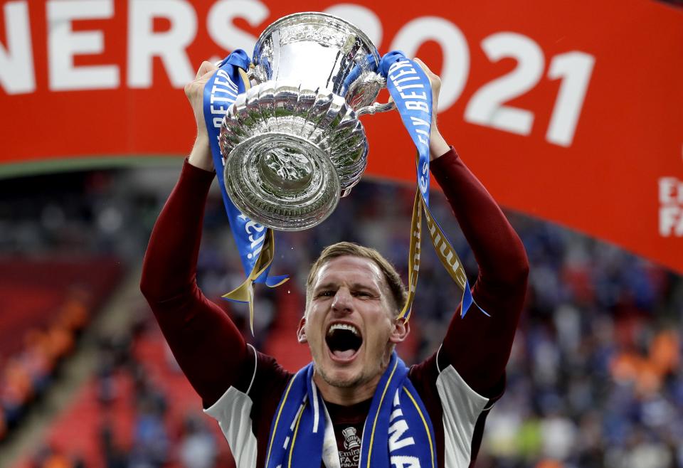 Marc Albrighton helped the Foxes win the FA Cup last season (Kirsty Wigglesworth/PA) (PA Wire)
