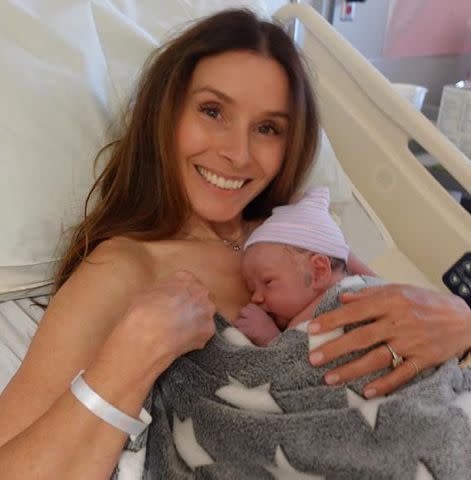 <p>Matilda Ramsay/Instagram</p> Tana Ramsay welcomed baby Jesse on Saturday