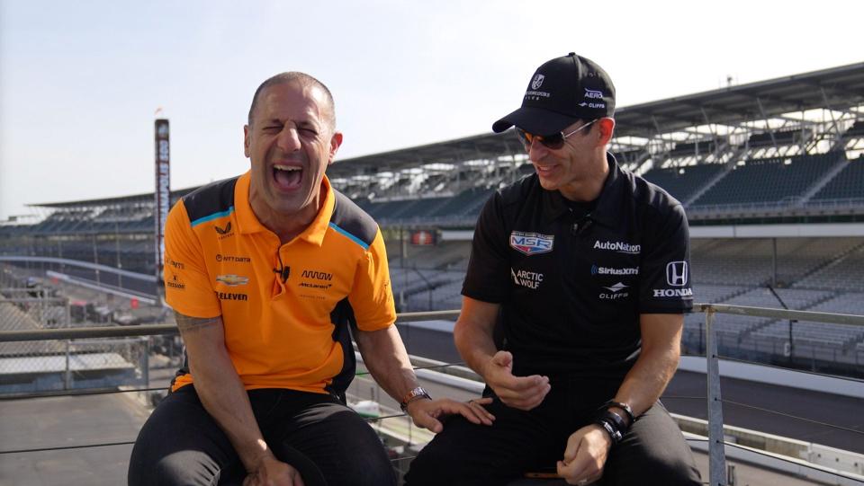 Tony Kanaan and Helio Castroneves share their story of growing up together to motor sports insider Nathan Brown.