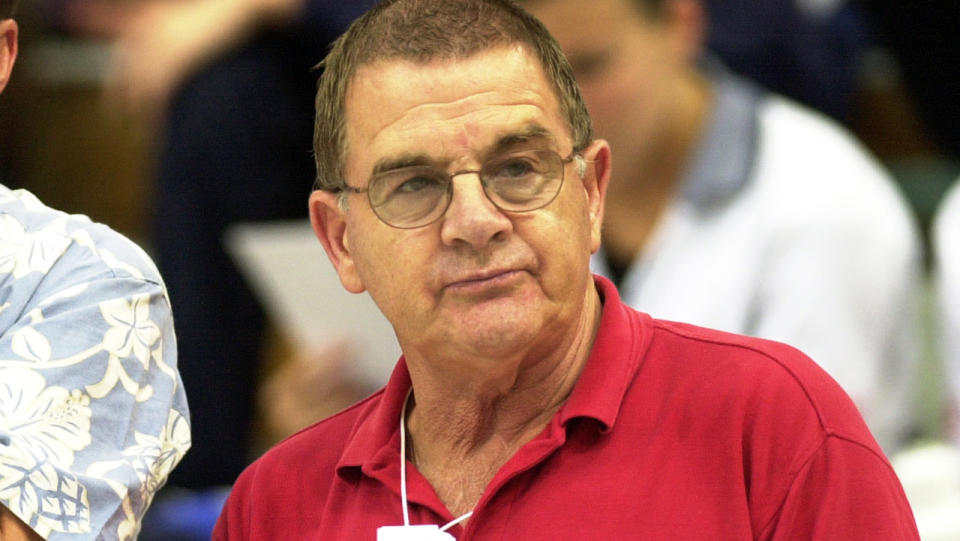 Don Talbot, pictured here at the FINA World Cup of Swimming in 2000.