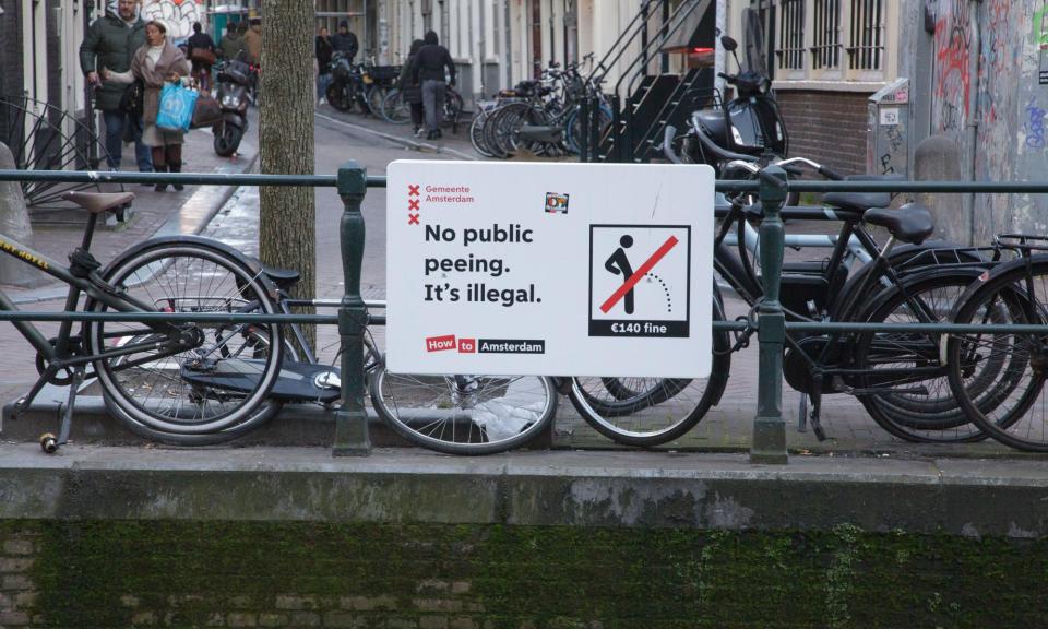 <span>Geerte Piening had to pay Amsterdam’s hefty fine for public urination in 2015, leading her to start the campaign for more toilets everyone can use.</span><span>Photograph: Roger Coulam/Alamy</span>