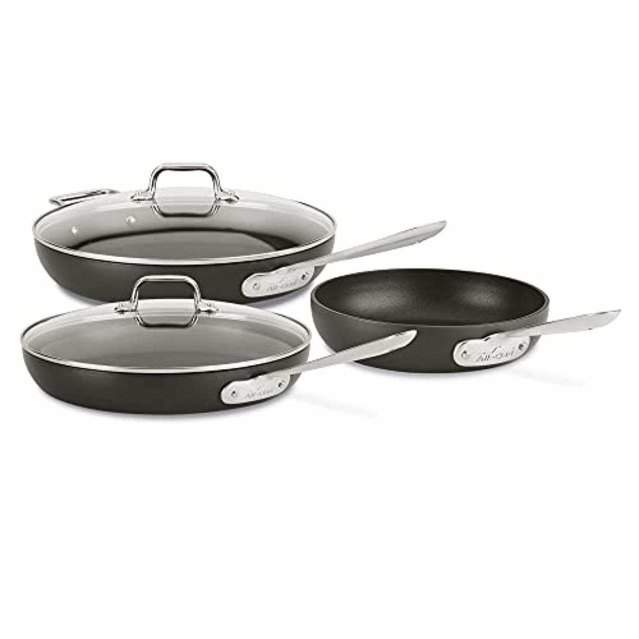 All-Clad HA1 Anodized Nonstick 5 Piece Fry Pan Set (Amazon / Amazon)