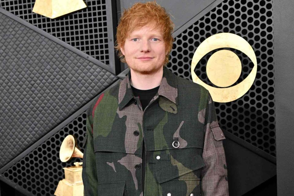 <p>Lionel Hahn/Getty </p> Ed Sheeran attends the 66th GRAMMY Awards in February 2024. 