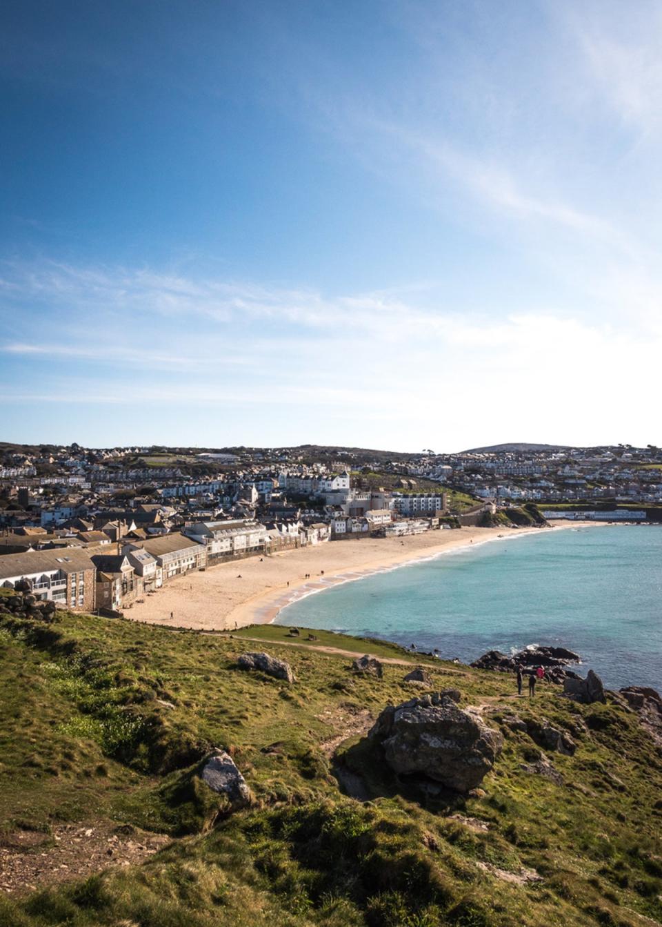 The Tate St Ives sits above Porthmeor Beach (Getty Images/iStockphoto)