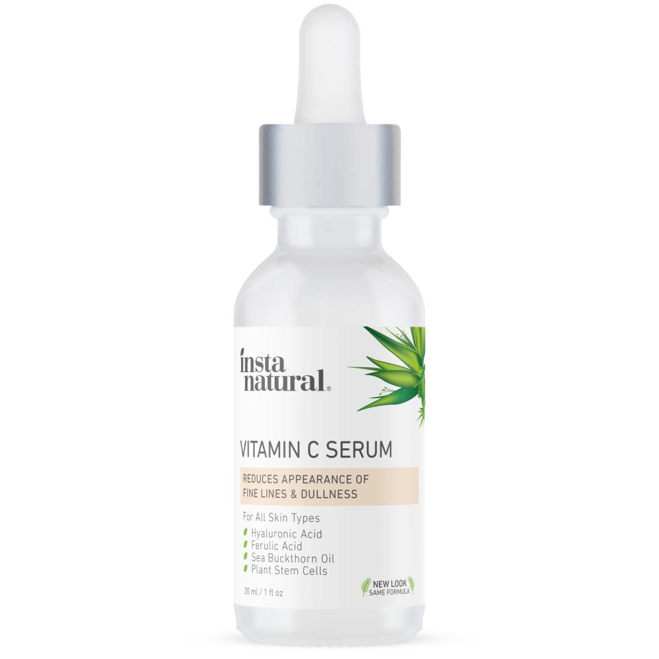<p><strong>InstaNatural</strong></p><p>amazon.com</p><p><strong>$17.97</strong></p><p><a href="https://www.amazon.com/dp/B00IDWP4IA?tag=syn-yahoo-20&ascsubtag=%5Bartid%7C10051.g.36816284%5Bsrc%7Cyahoo-us" rel="nofollow noopener" target="_blank" data-ylk="slk:Shop Now;elm:context_link;itc:0;sec:content-canvas" class="link ">Shop Now</a></p><p>Not only is this serum packed with brightening Vitamin C, but it also gives the face a healthy little perk with a dose of collagen.</p>