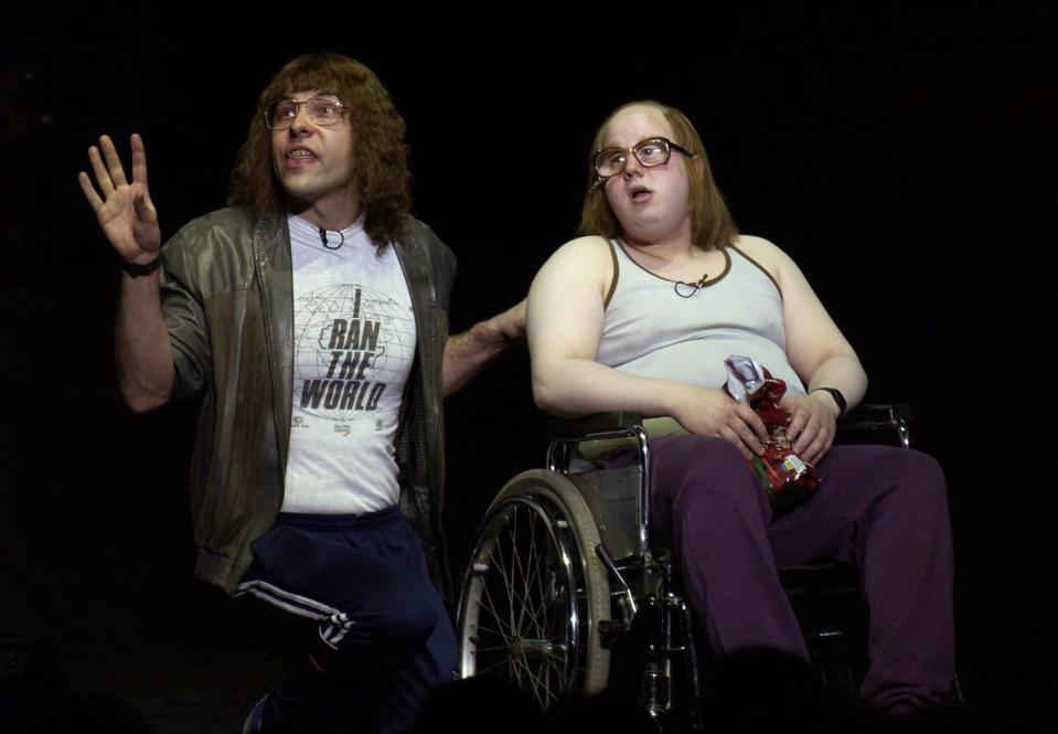 Comedians David Walliams (left) and Matt Lucas perform sketches from Little Britain during The Cream Of British Comedy night at the Royal Albert Hall in London. The evening of comedy is part of 'The Who And Friends' annual week of fundraising gigs in aid of the Teenage Cancer Trust. 